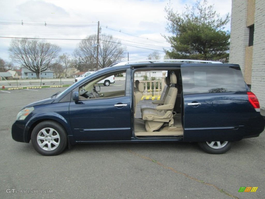 2007 Quest 3.5 SL - Majestic Blue Metallic / Beige photo #4