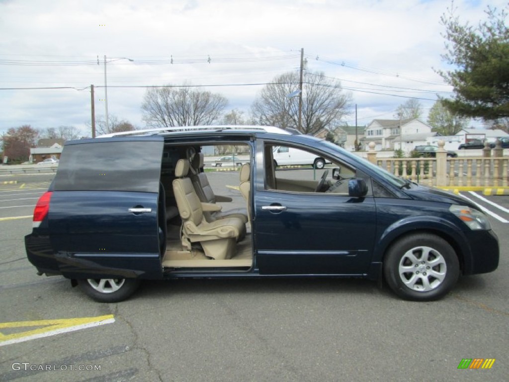 2007 Quest 3.5 SL - Majestic Blue Metallic / Beige photo #11