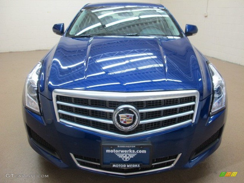 2014 ATS 2.0L Turbo AWD - Opulent Blue Metallic / Light Platinum/Jet Black photo #2