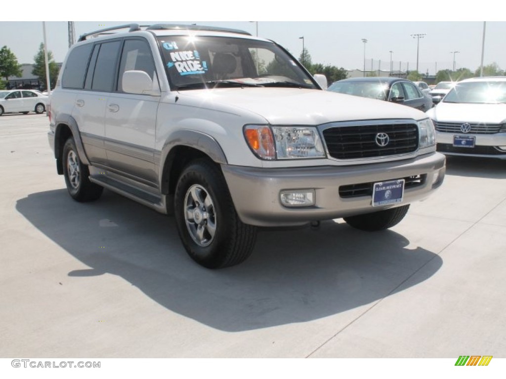 2001 Land Cruiser  - Natural White / Gray photo #1