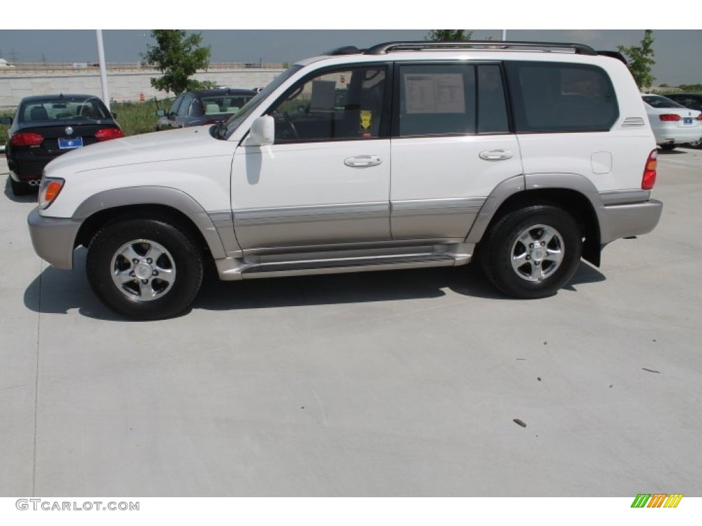 2001 Land Cruiser  - Natural White / Gray photo #4