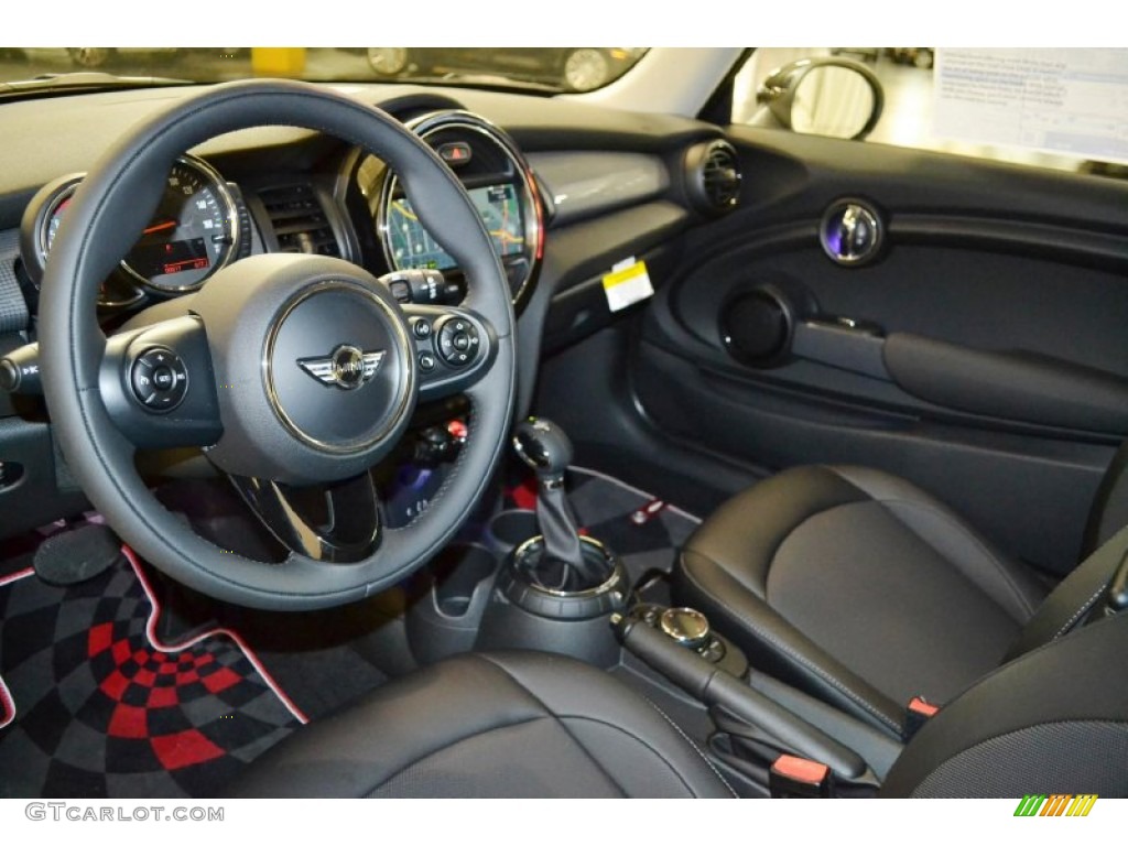 Carbon Black Interior 2014 Mini Cooper Hardtop Photo #92950967