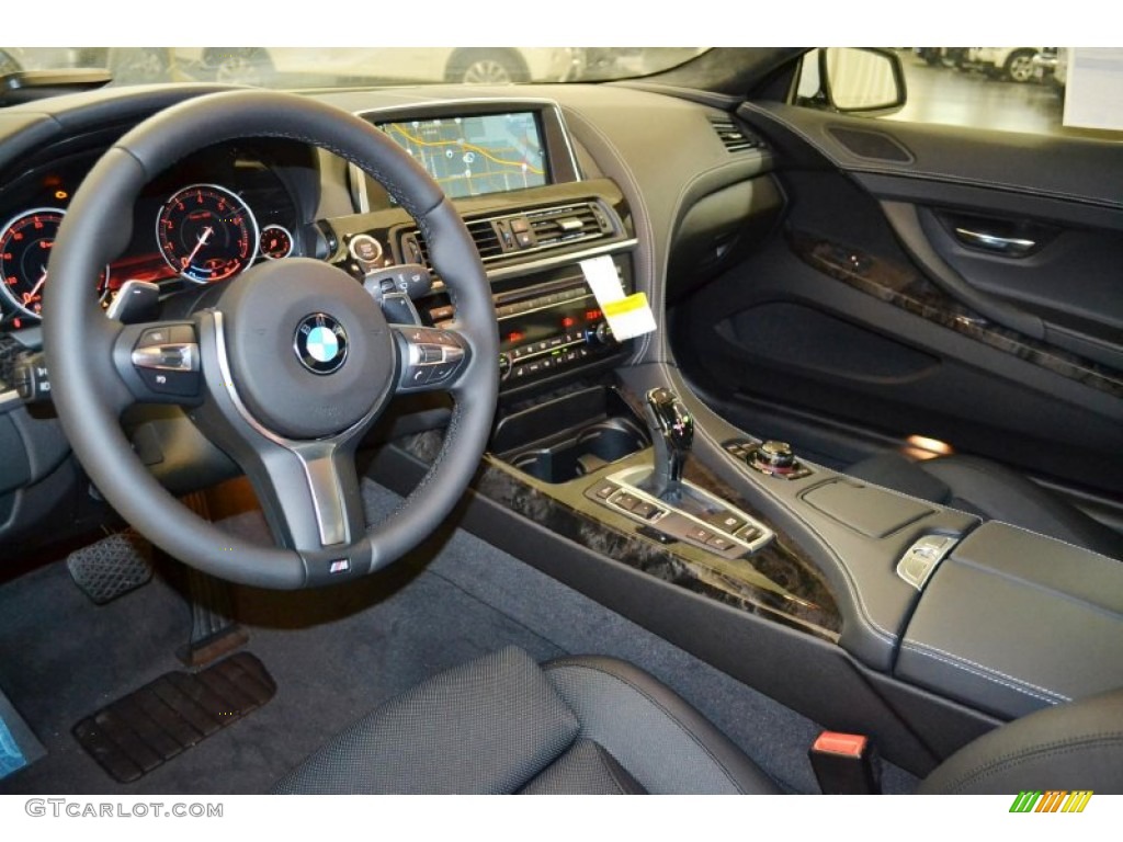 Black Interior 2014 BMW 6 Series 650i Coupe Photo #92951171