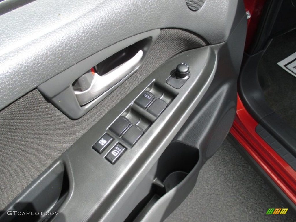 2008 SX4 Crossover Touring AWD - Cherry Red Metallic / Black photo #12