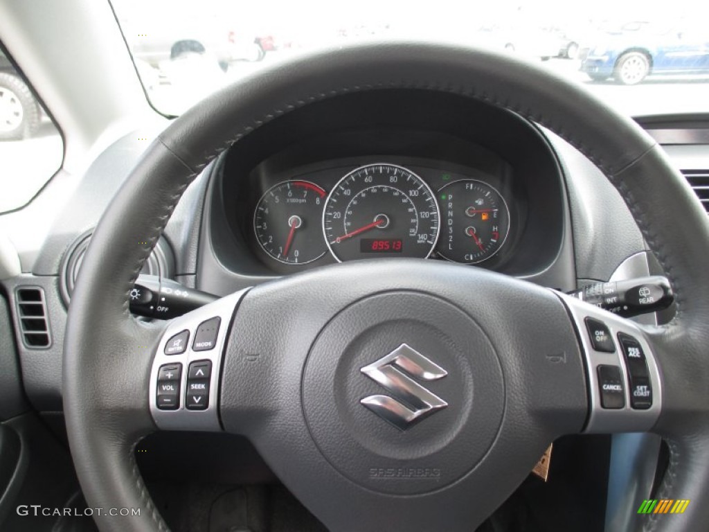 2008 SX4 Crossover Touring AWD - Cherry Red Metallic / Black photo #13