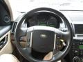 2010 Land Rover LR2 Almond Interior Steering Wheel Photo