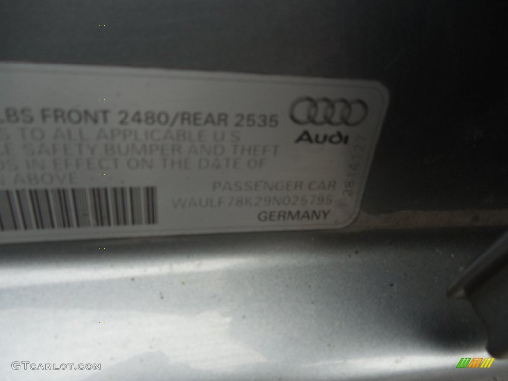 2009 A4 2.0T quattro Sedan - Ice Silver Metallic / Black photo #19