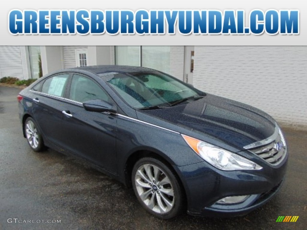 2011 Sonata SE 2.0T - Pacific Blue Pearl / Gray photo #1