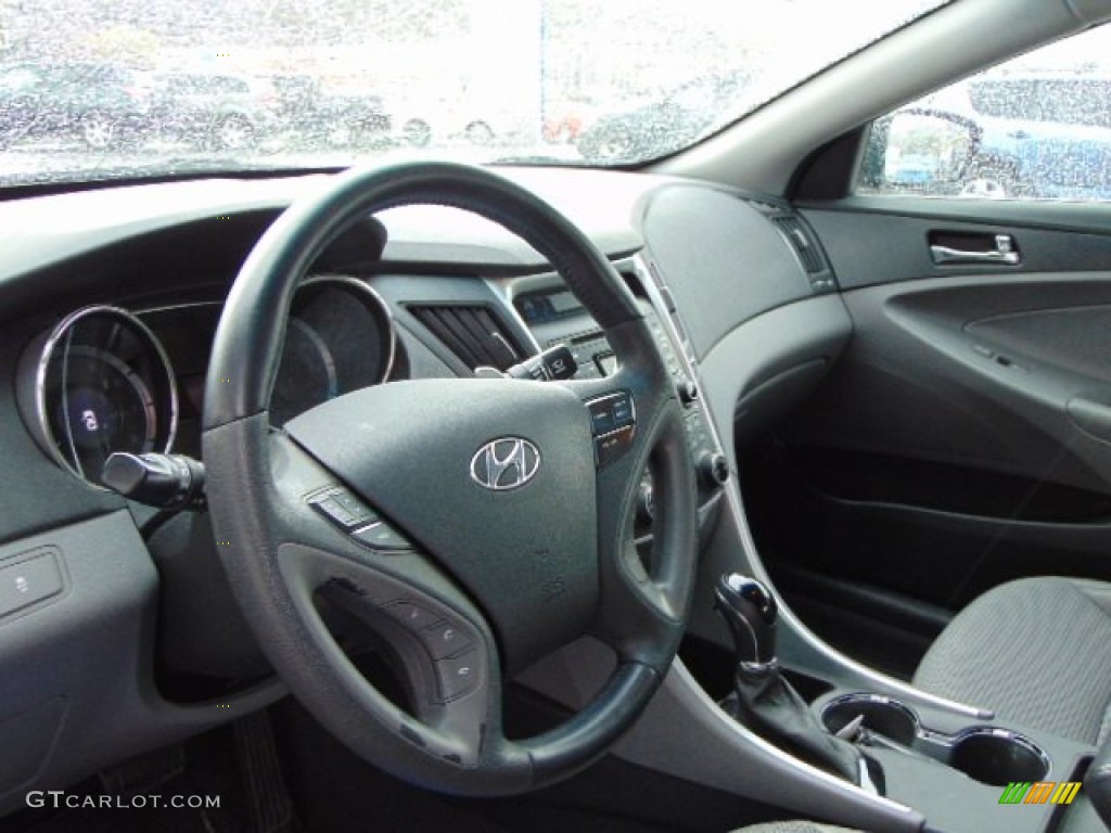 2011 Sonata SE 2.0T - Pacific Blue Pearl / Gray photo #13