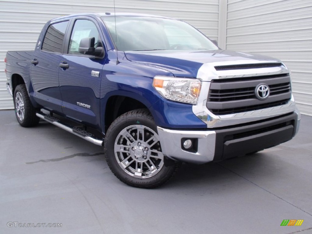 2014 Tundra SR5 Crewmax - Blue Ribbon Metallic / Graphite photo #2