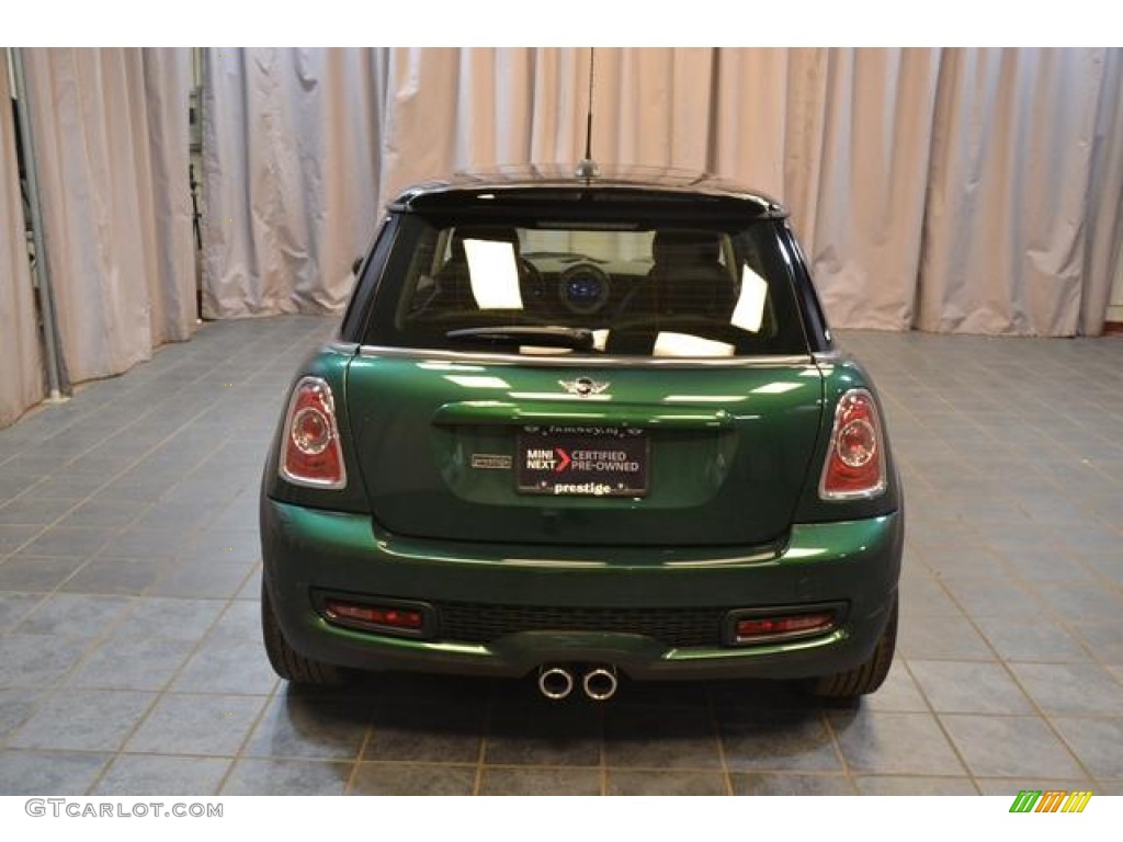 2011 Cooper S Hardtop - British Racing Green II / Carbon Black photo #10