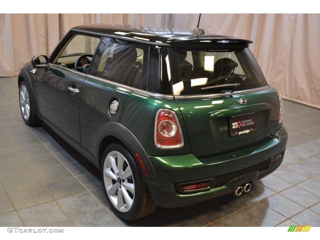 2011 Cooper S Hardtop - British Racing Green II / Carbon Black photo #11