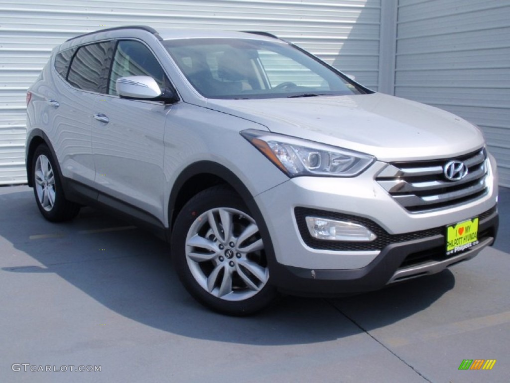 2014 Santa Fe Sport 2.0T FWD - Moonstone Silver / Gray photo #2