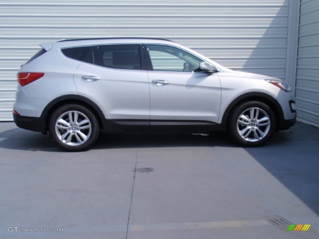 2014 Santa Fe Sport 2.0T FWD - Moonstone Silver / Gray photo #3