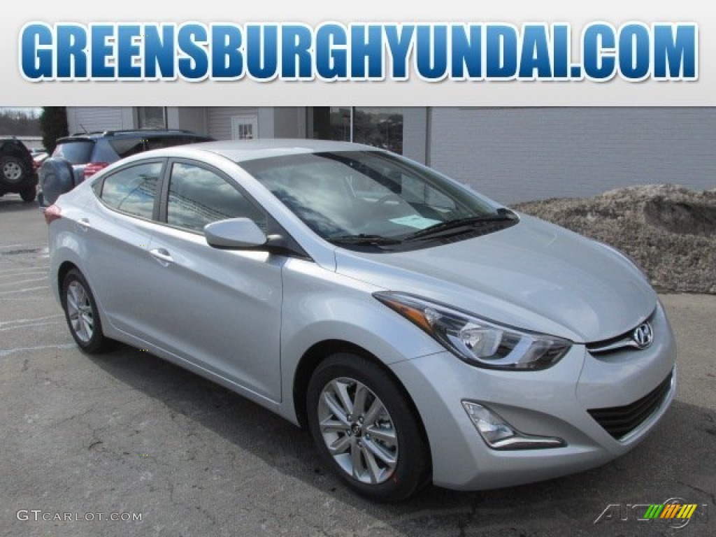 Silver Hyundai Elantra