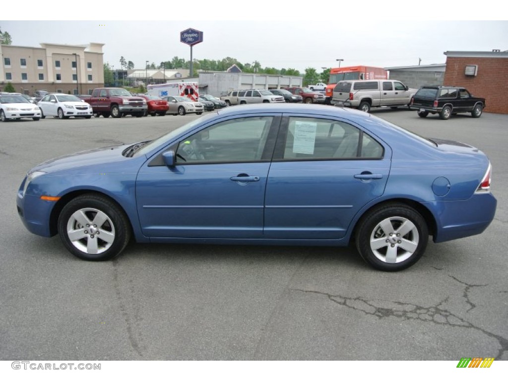 2009 Fusion SE V6 - Sport Blue Metallic / Camel photo #3