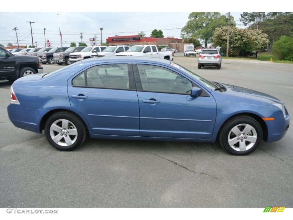 2009 Fusion SE V6 - Sport Blue Metallic / Camel photo #6