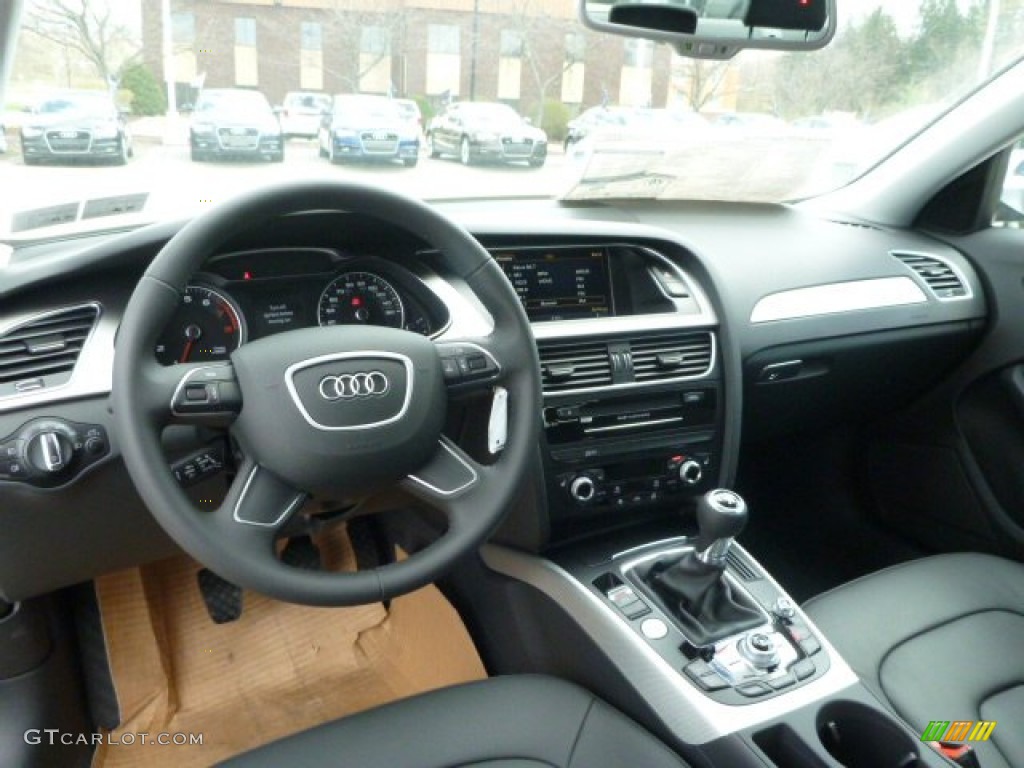 Black Interior 2014 Audi A4 2.0T quattro Sedan Photo #92960093