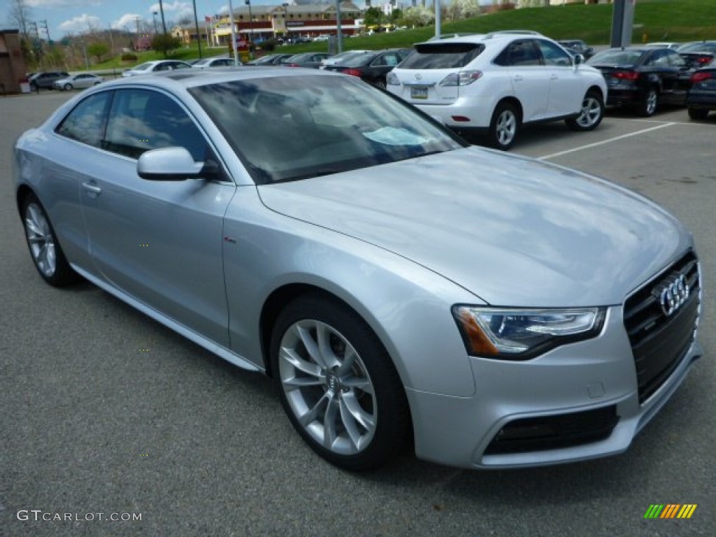 2014 A5 2.0T quattro Coupe - Ice Silver Metallic / Black photo #5