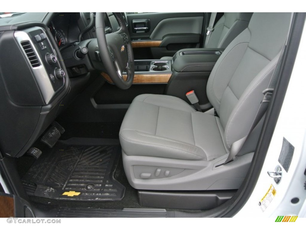 Jet Black/Dark Ash Interior 2015 Chevrolet Silverado 3500HD LTZ Crew Cab Dual Rear Wheel 4x4 Photo #92960582