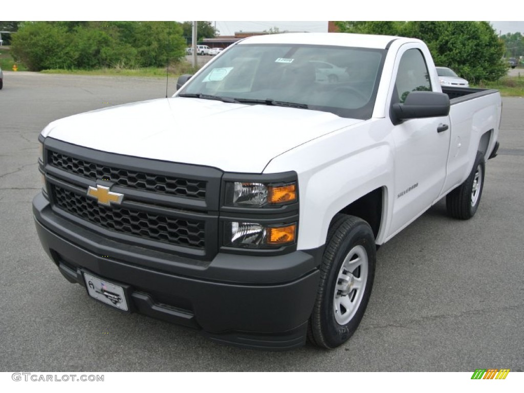 2014 Silverado 1500 WT Regular Cab - Summit White / Jet Black/Dark Ash photo #2