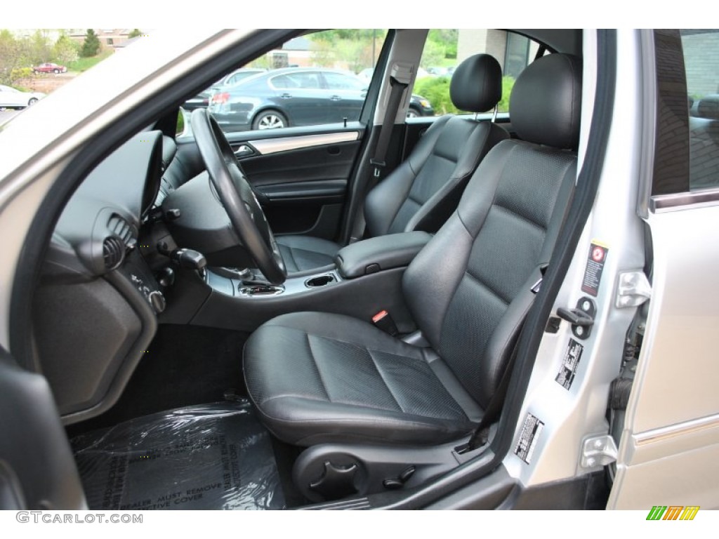Black Interior 2005 Mercedes-Benz C 230 Kompressor Sedan Photo #92960915