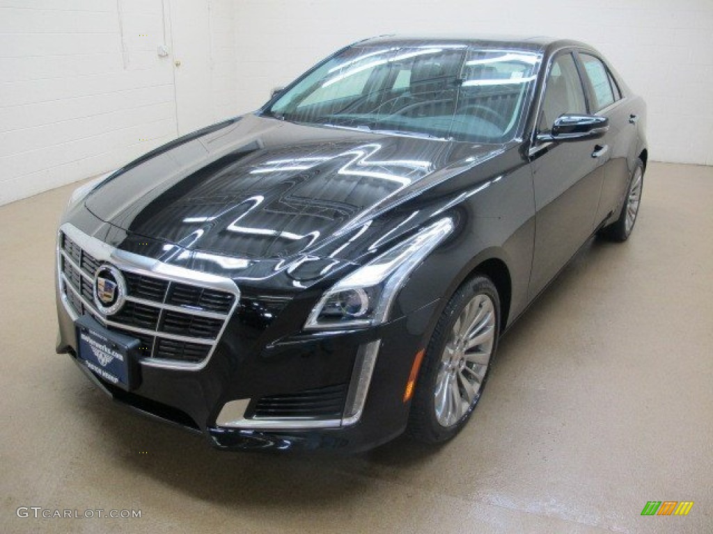 2014 CTS Luxury Sedan AWD - Black Raven / Jet Black/Jet Black photo #3