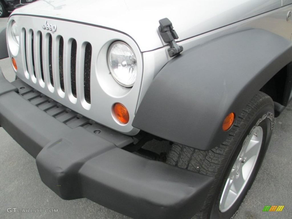 2008 Wrangler X 4x4 - Bright Silver Metallic / Dark Slate Gray/Medium Slate Gray photo #10