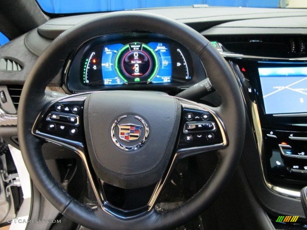 2014 Cadillac ELR Coupe Jet Black/Jet Black Steering Wheel Photo #92962663