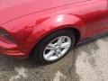 2008 Dark Candy Apple Red Ford Mustang V6 Deluxe Convertible  photo #11