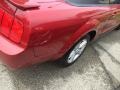 2008 Dark Candy Apple Red Ford Mustang V6 Deluxe Convertible  photo #14