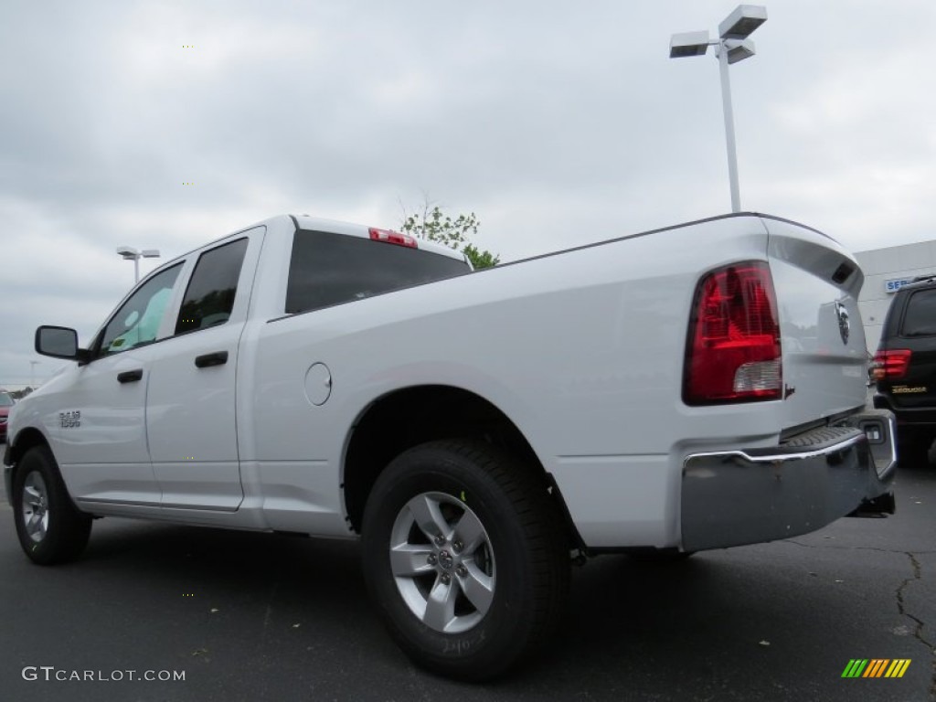 2014 1500 Tradesman Quad Cab - Bright White / Black/Diesel Gray photo #2