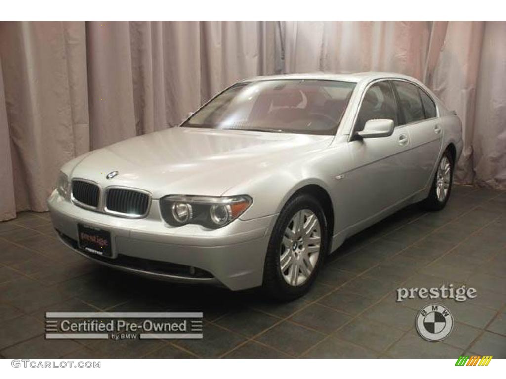 2003 7 Series 745i Sedan - Titanium Silver Metallic / Black/Black photo #1