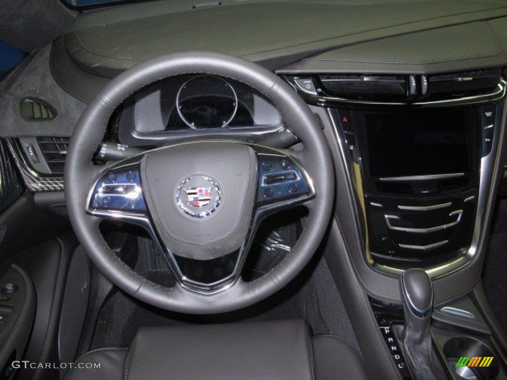 2014 Cadillac ELR Coupe Jet Black/Jet Black Steering Wheel Photo #92965049