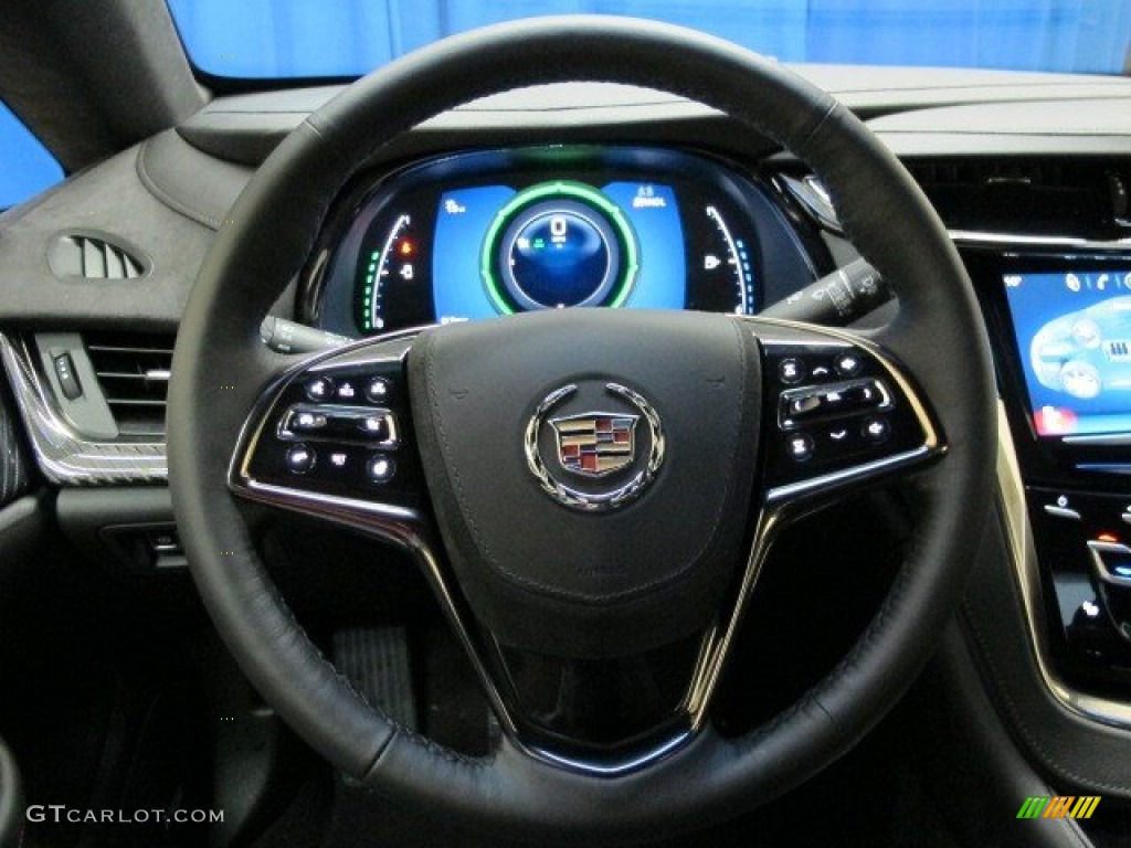 2014 Cadillac ELR Coupe Jet Black/Jet Black Steering Wheel Photo #92965175