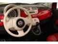 Pelle Rossa/Avorio (Red/Ivory) 2012 Fiat 500 Lounge Dashboard