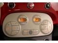 2012 Fiat 500 Pelle Rossa/Avorio (Red/Ivory) Interior Controls Photo