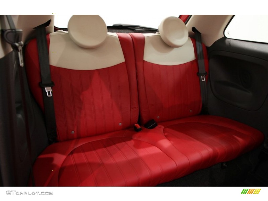 2012 Fiat 500 Lounge Rear Seat Photo #92965709