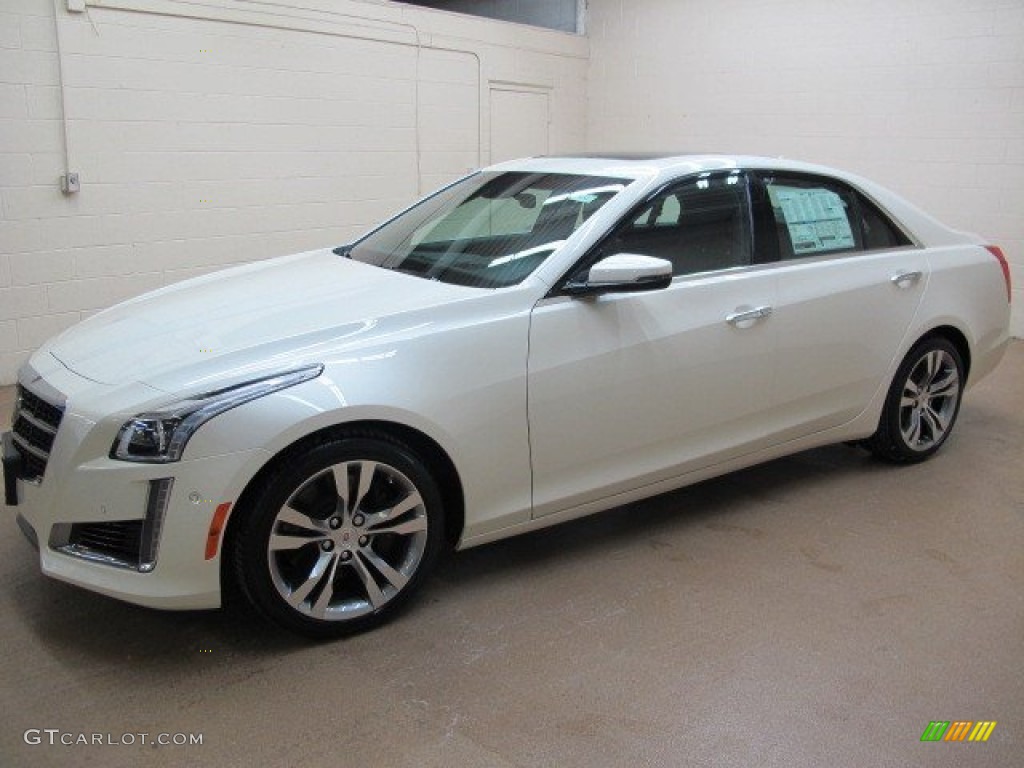 White Diamond Tricoat 2014 Cadillac CTS Vsport Premium Sedan Exterior Photo #92966435