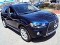 2012 Cosmic Blue Metallic Mitsubishi Outlander SE AWD  photo #2