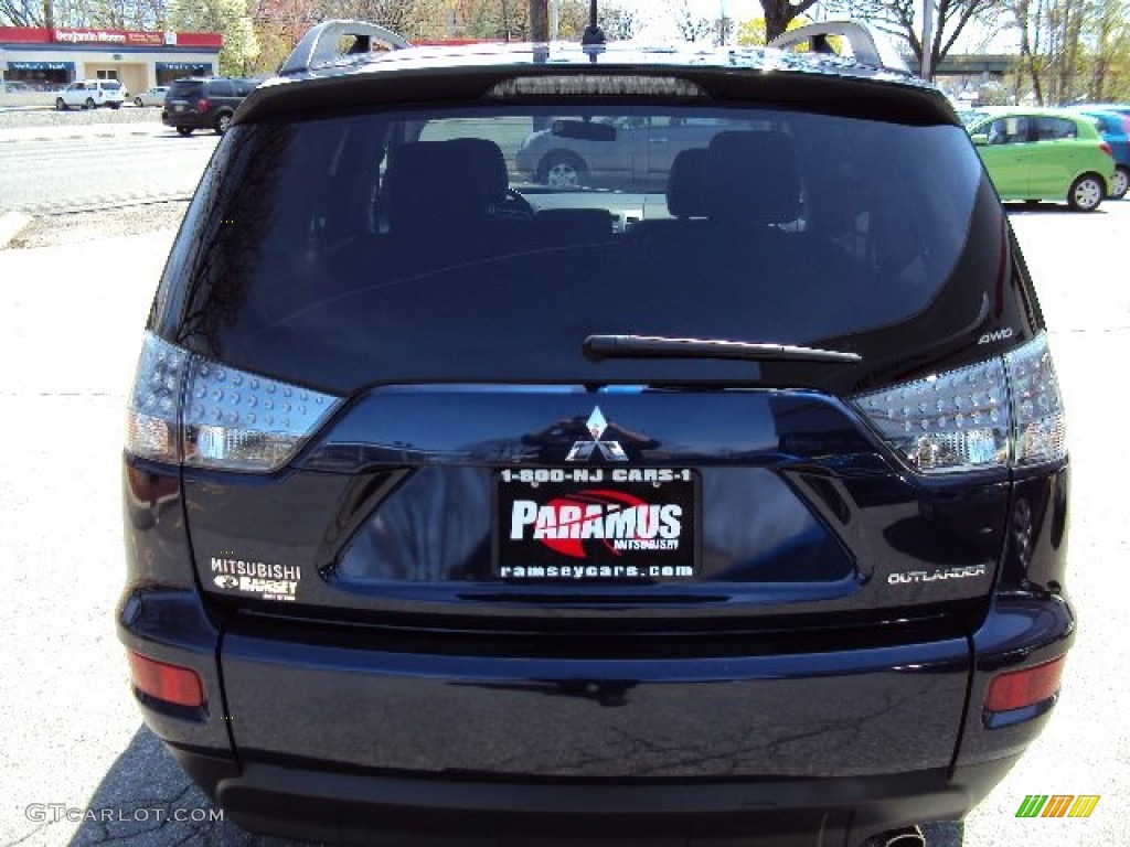 2012 Outlander SE AWD - Cosmic Blue Metallic / Black photo #6