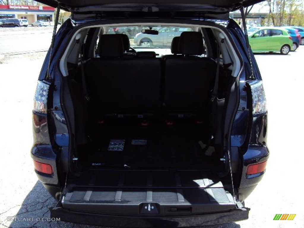 2012 Outlander SE AWD - Cosmic Blue Metallic / Black photo #7