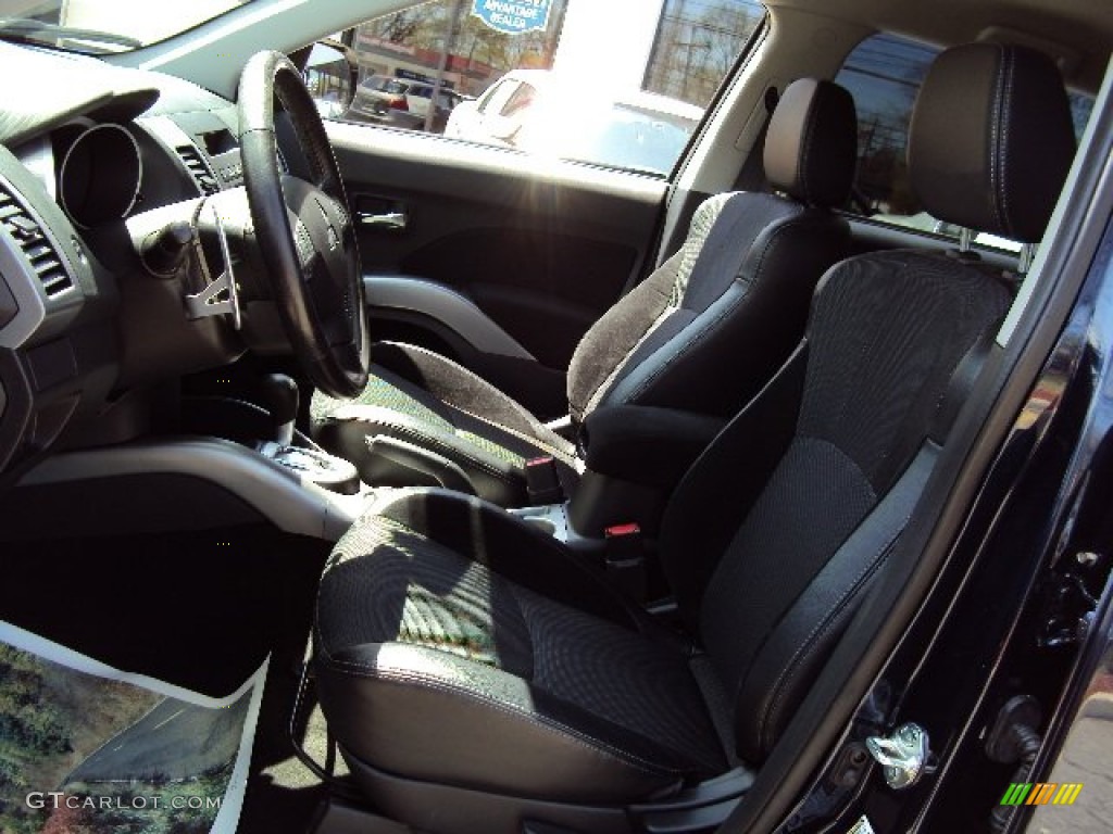 2012 Outlander SE AWD - Cosmic Blue Metallic / Black photo #17