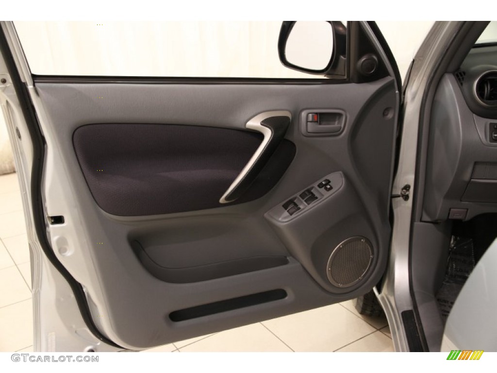 2003 Toyota RAV4 4WD Gray Door Panel Photo #92967161