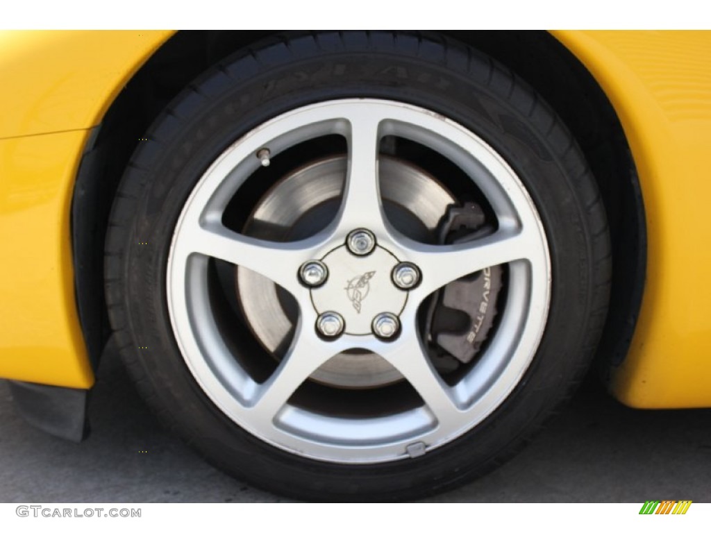 2000 Corvette Coupe - Millennium Yellow / Black photo #4