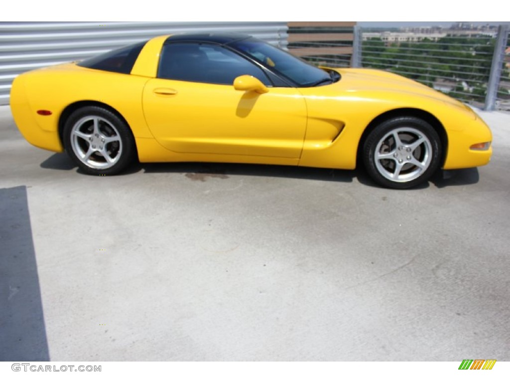 2000 Corvette Coupe - Millennium Yellow / Black photo #12