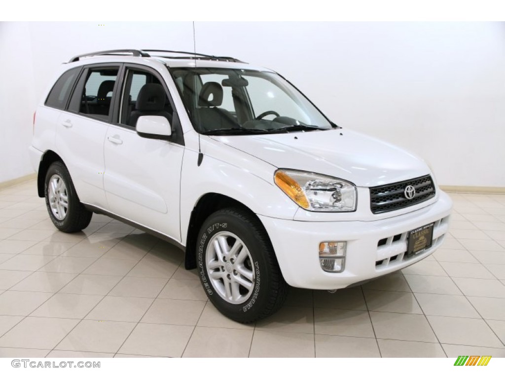 2003 RAV4  - Frosted White Pearl / Gray photo #1