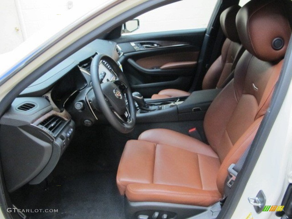 Kona Brown/Jet Black Interior 2014 Cadillac CTS Premium Sedan AWD Photo #92970725