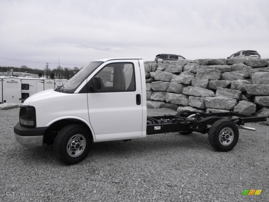 Summit White 2014 GMC Savana Cutaway 3500 Chassis Exterior Photo #92971274