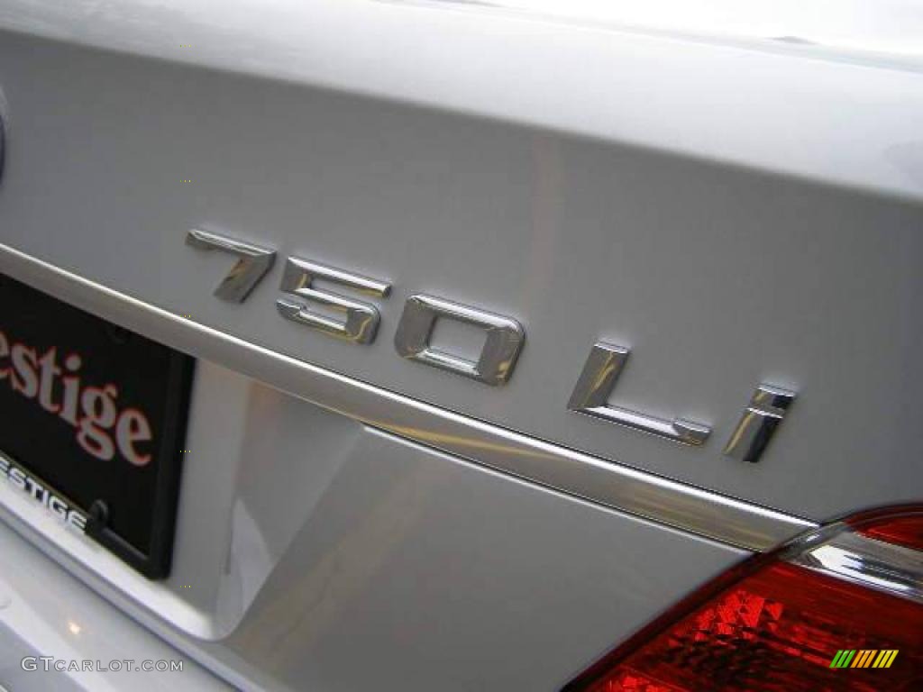 2008 7 Series 750Li Sedan - Titanium Silver Metallic / Black photo #5